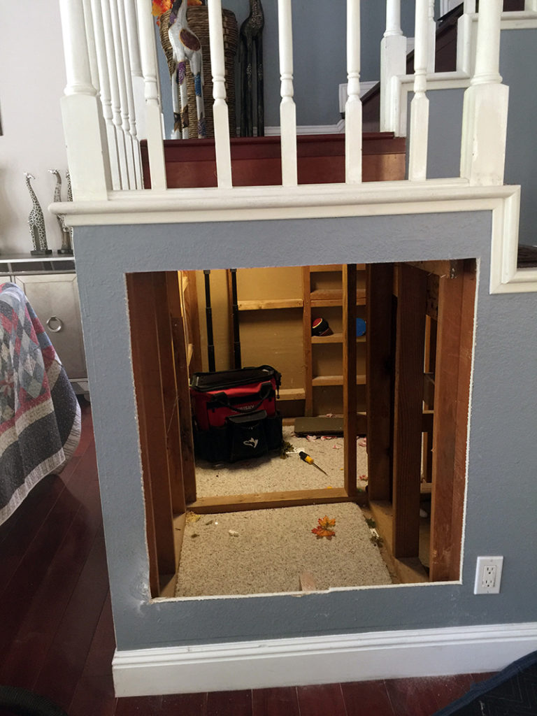 Custom Drawers Underneath Stairway