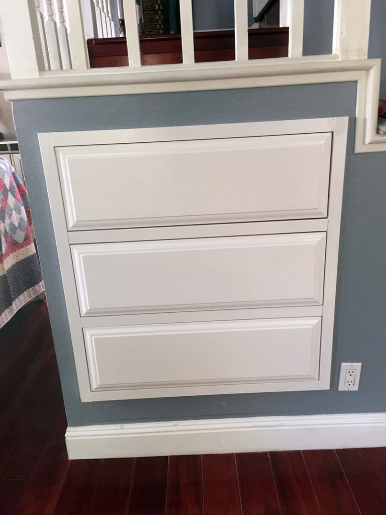 Custom Drawers Underneath Stairway